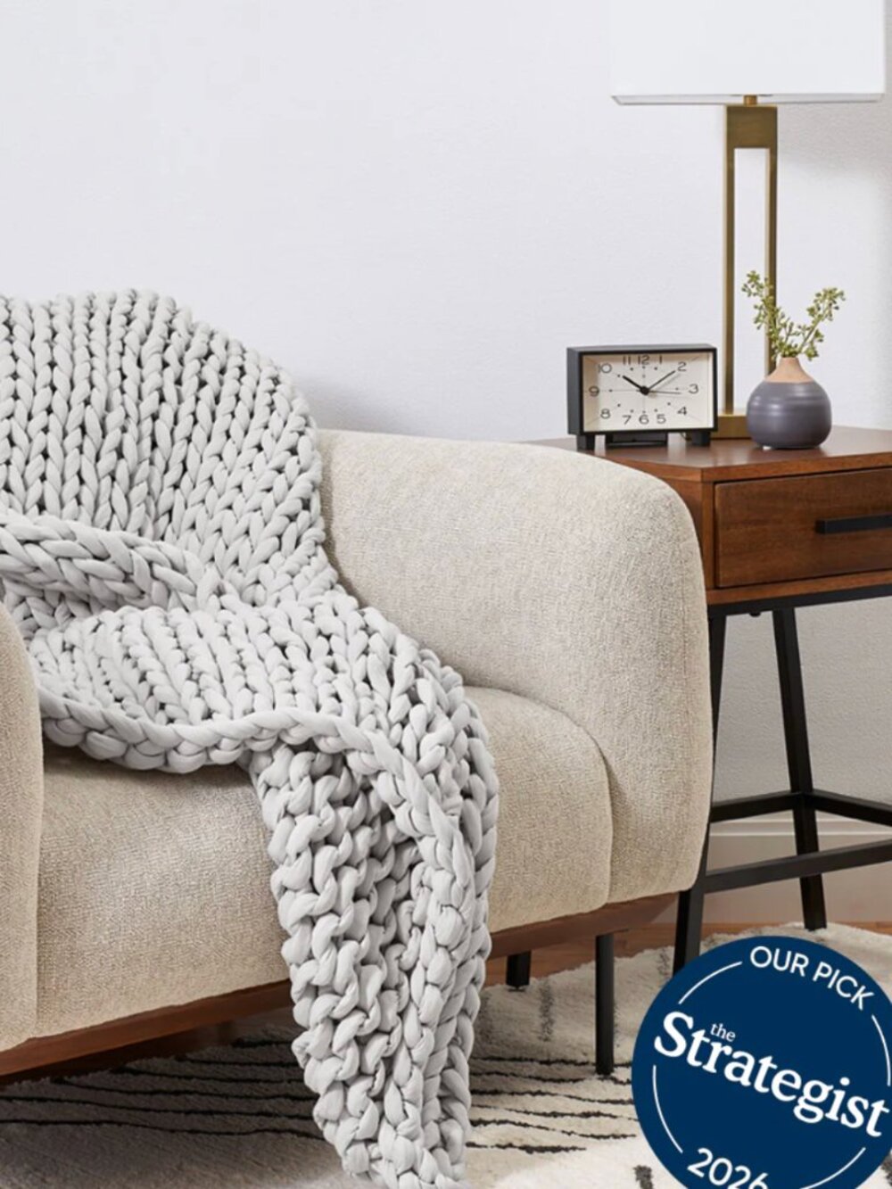 Bearaby Cotton Weighted Napper in Moonstone Grey